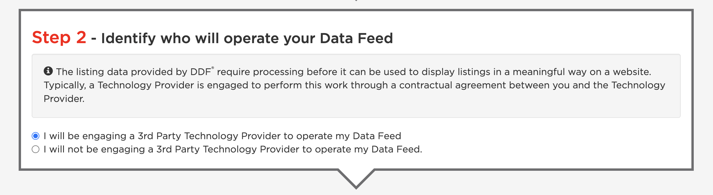 Technology Provider Selection