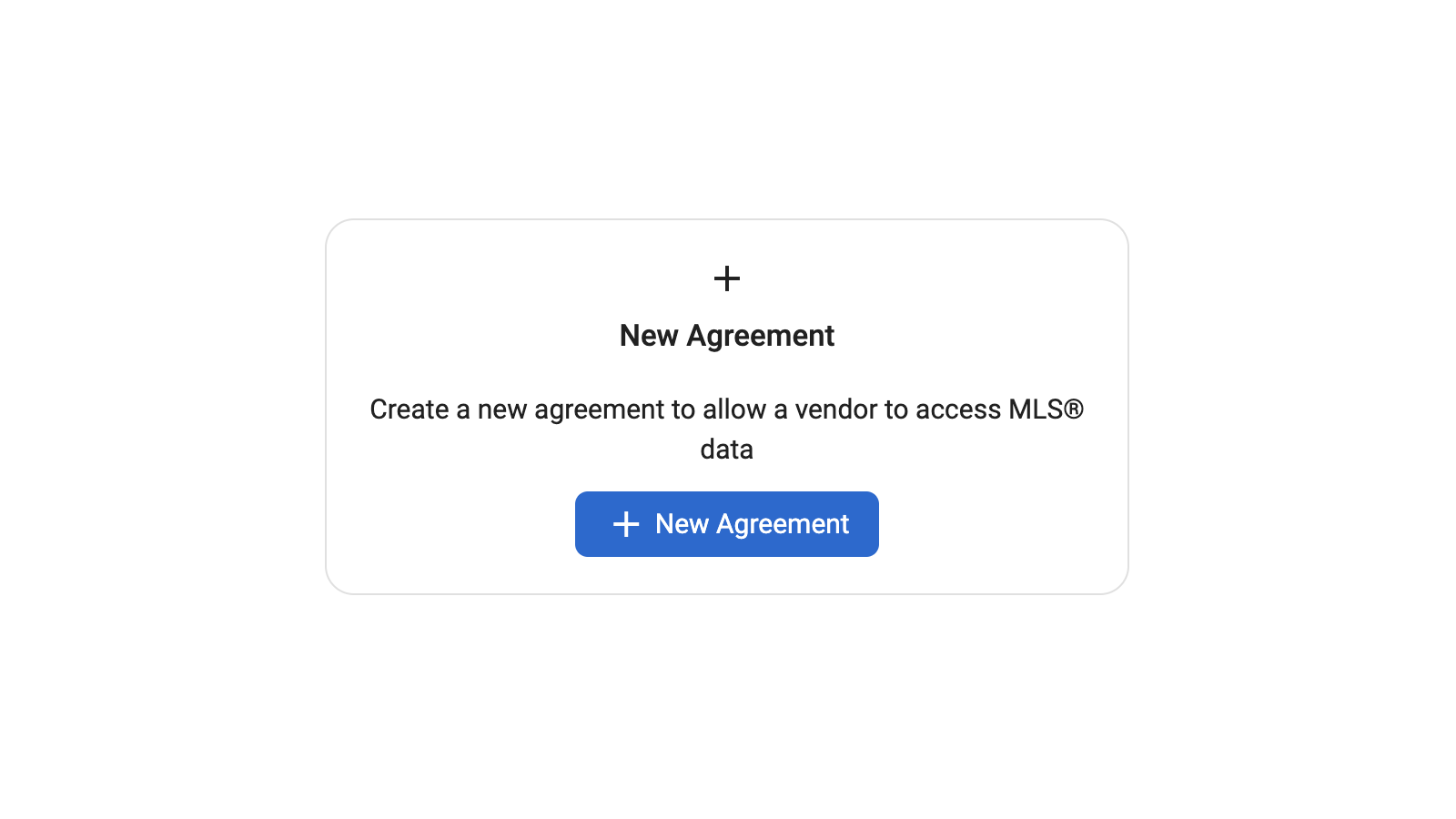 New agreement